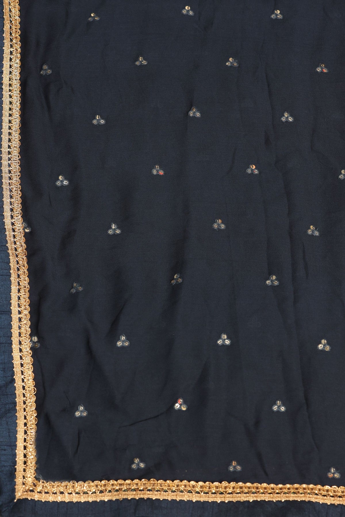 Regal Opulence: Multi-Kundan, Zari Work, and Sequins Dress