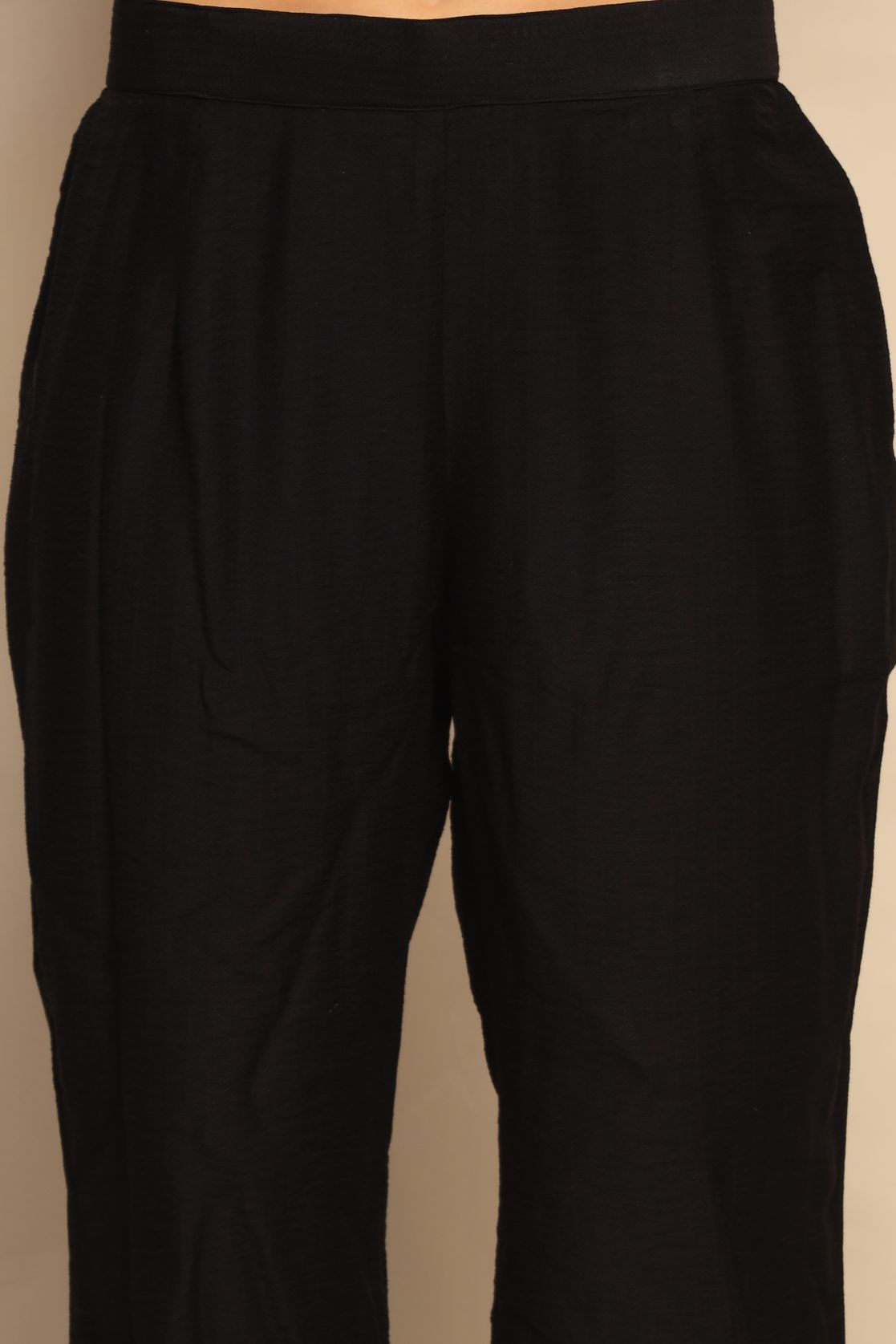 Charming Black Thread Work Tassel Dress - Embrace Effortless Style