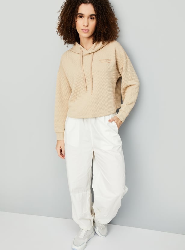 Women Quilted Hooded Sweatshirt