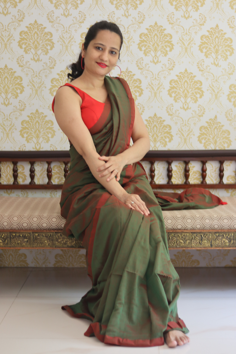 Woven Mulmul Saree Imlee (SAREE)