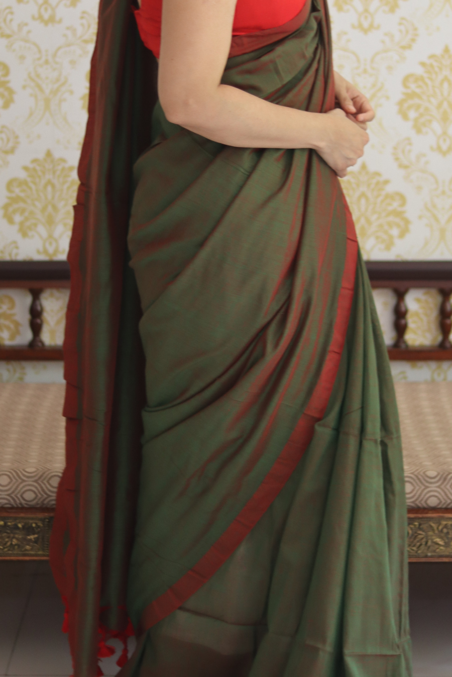 Woven Mulmul Saree Imlee (SAREE)