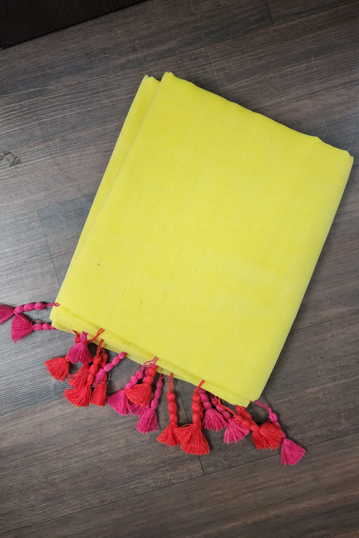 Finest Mulmul Tassel Saree Indra-Dhanush-10 (SAREE)