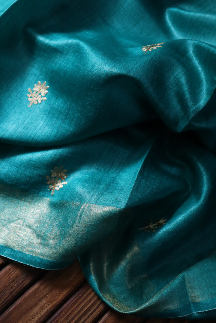 Embroidered Muga Silk Saree Aashirvaad (SAREE)
