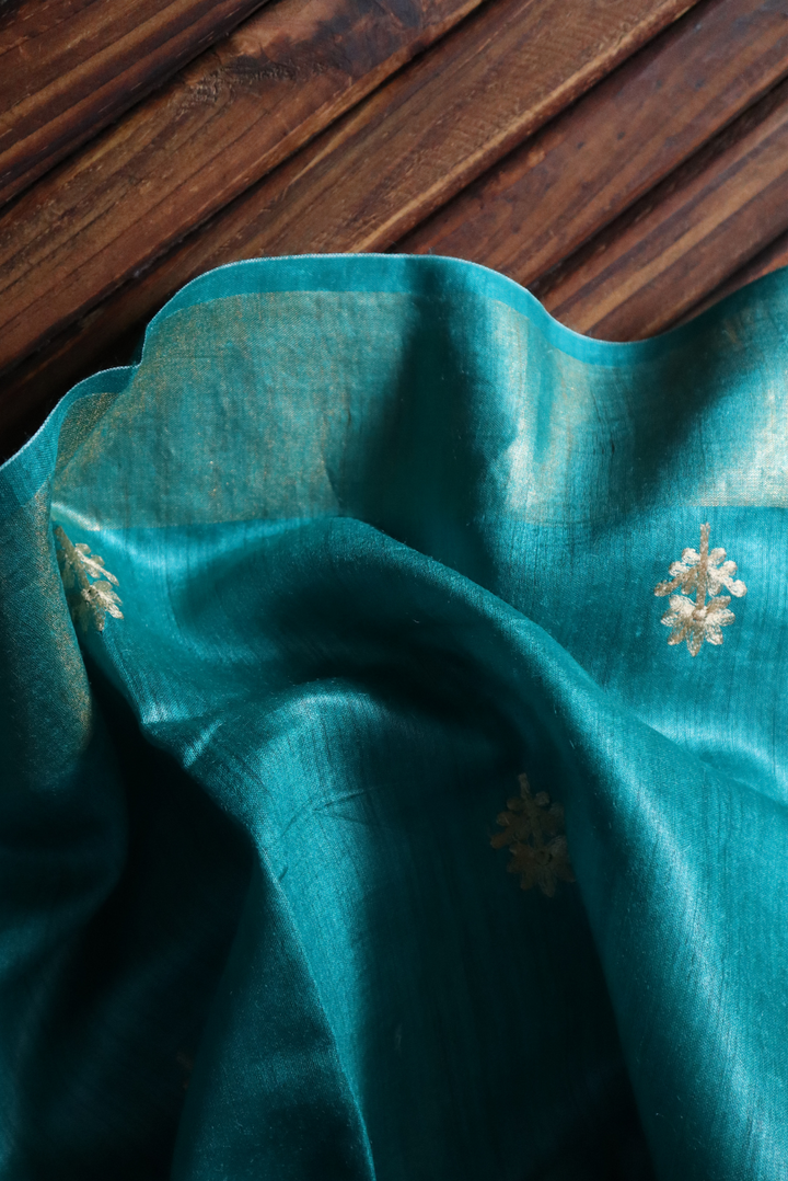 Embroidered Muga Silk Saree Aashirvaad (SAREE)