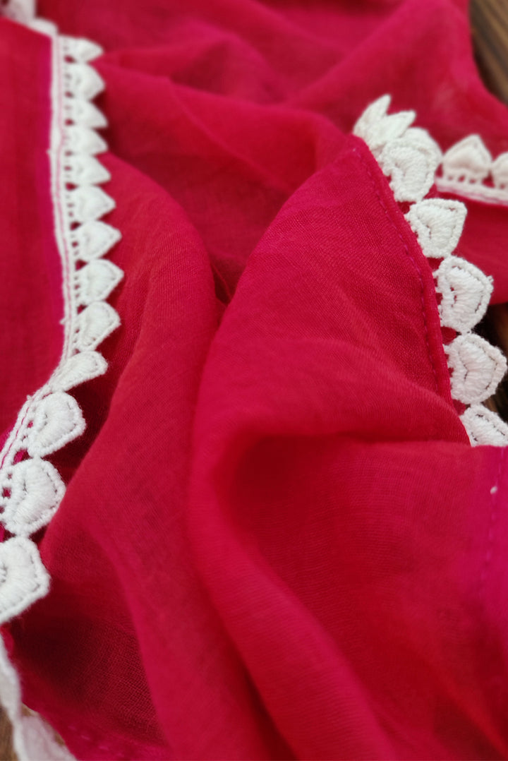 Mulmul Crochet Lace Saree Churake Dil Mera (SAREE)