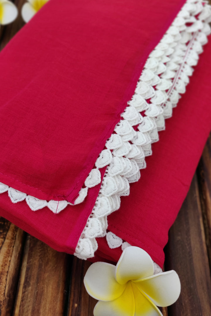 Mulmul Crochet Lace Saree Churake Dil Mera (SAREE)
