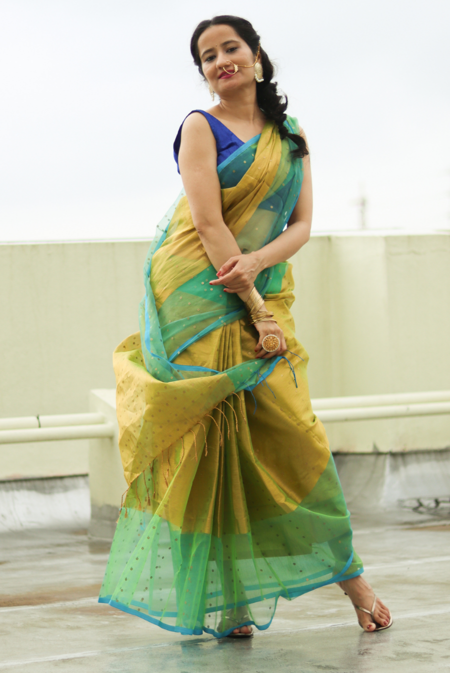 Muslin Silk Sequin Saree Dhoom Ketu (SAREE)