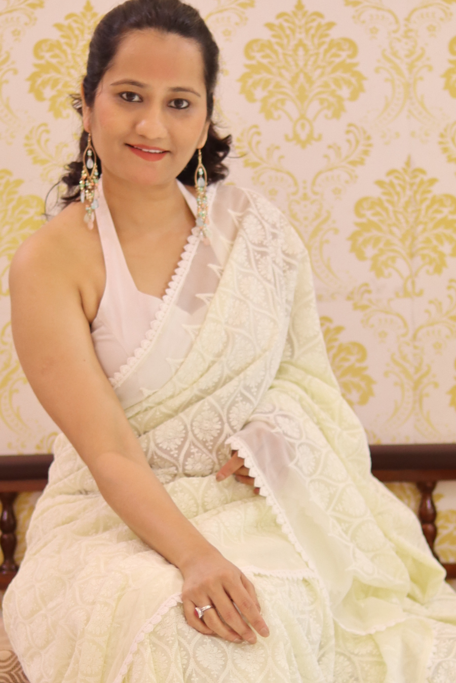 Chikankari Georgette Saree Hanseeka (SAREE)