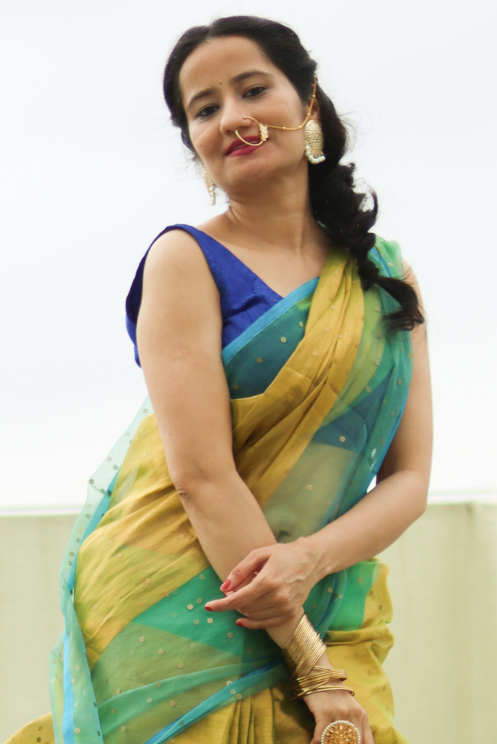 Muslin Silk Sequin Saree Dhoom Ketu (SAREE)