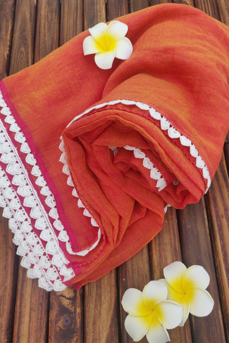 Mulmul Crochet Lace Saree Dil Deewana (SAREE)