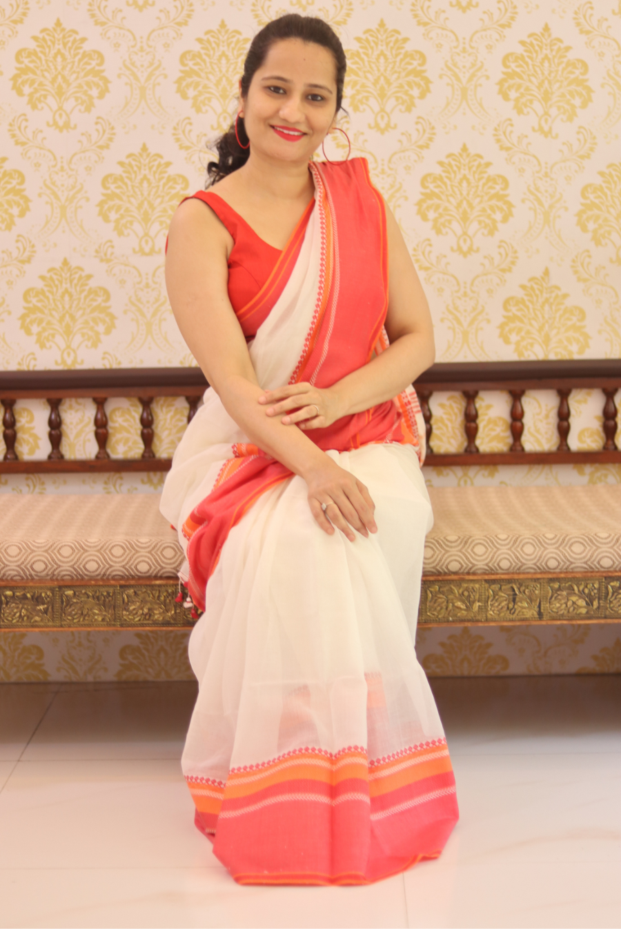 Begampuri Cotton Saree Sunrise (SAREE)