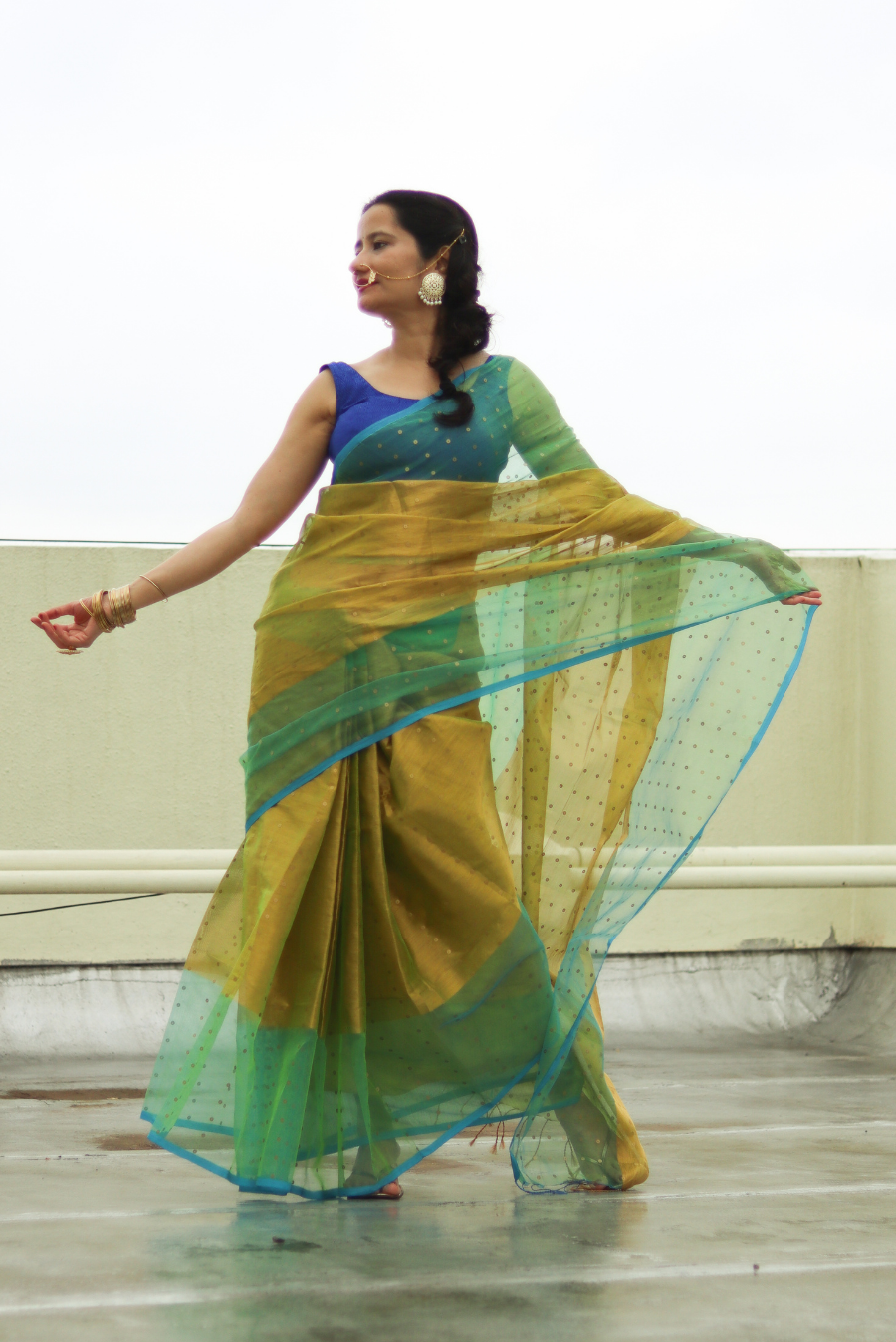 Muslin Silk Sequin Saree Dhoom Ketu (SAREE)