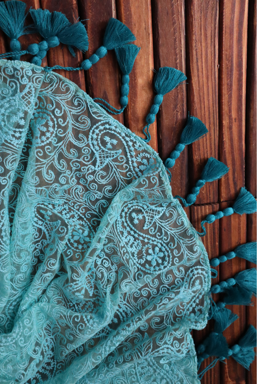 Fully Embroidered Net Saree The Fish-like Sea Princess (SAREE)