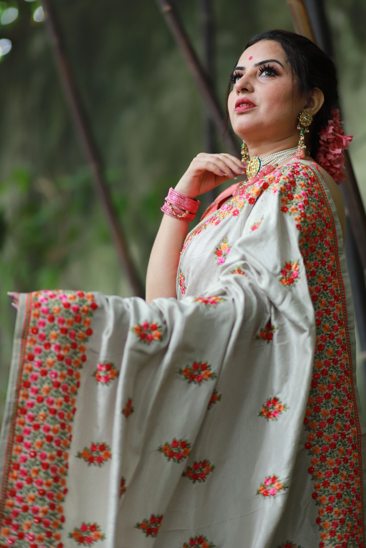 Embroidered Silk Saree Baharaa (SAREE)