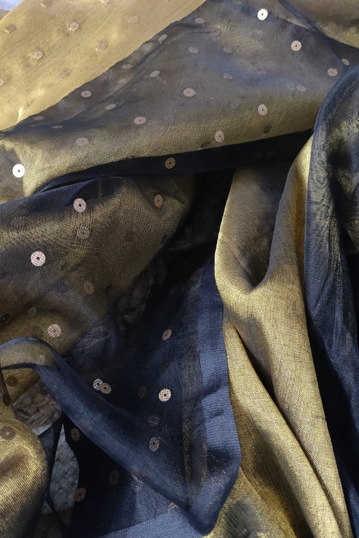 Muslin Silk Sequin Saree Taara Mandal (SAREE)