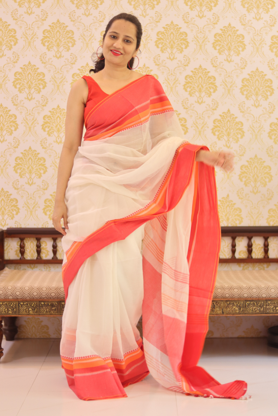 Begampuri Cotton Saree Sunrise (SAREE)