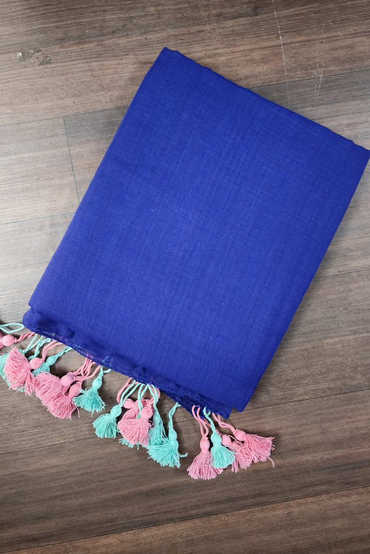 Finest Mulmul Tassel Saree Indra-Dhanush-9 (SAREE)