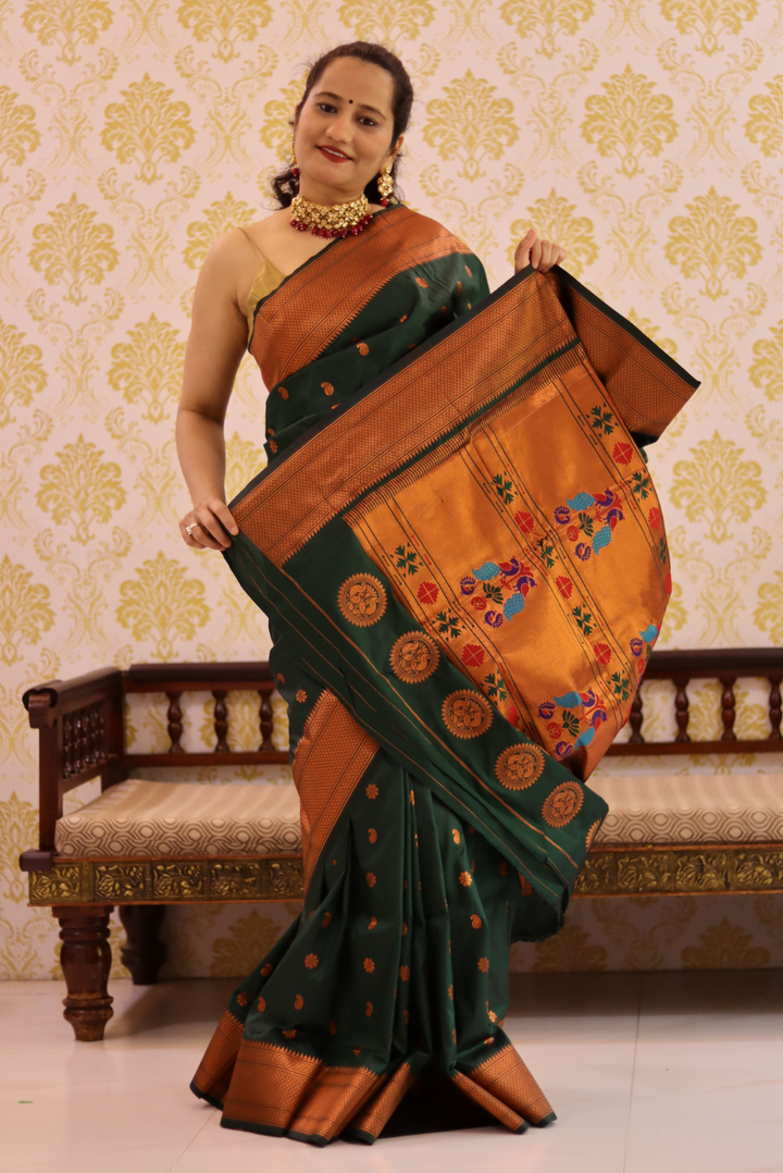 Paithani Kantan Silk Saree Dhadkan (SAREE)