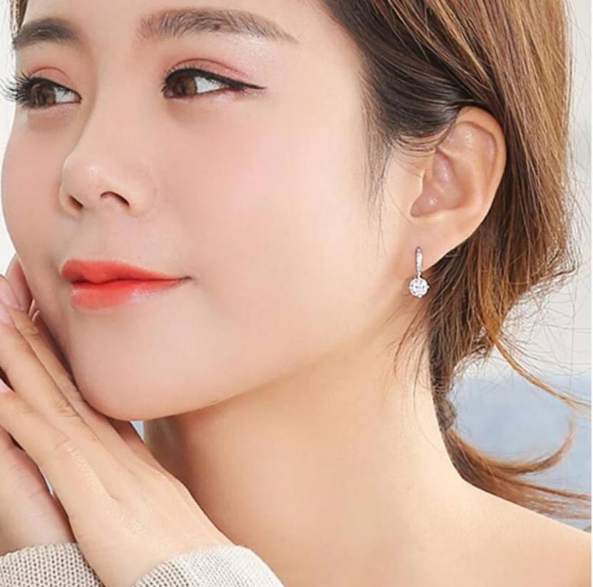 Super Solitaire Drop Earrings For Women