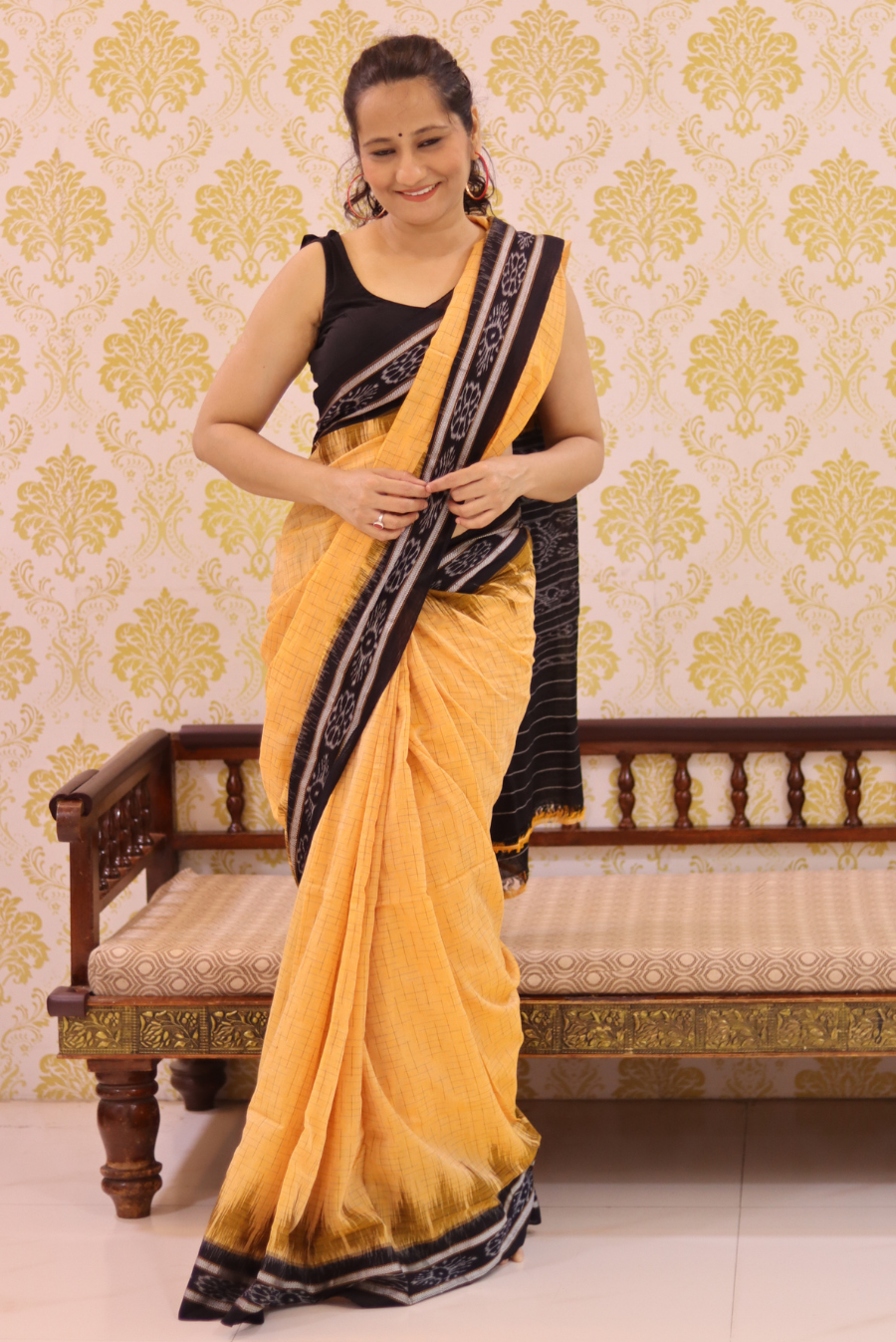 Cotton Ikkat Saree Dawn (SAREE)