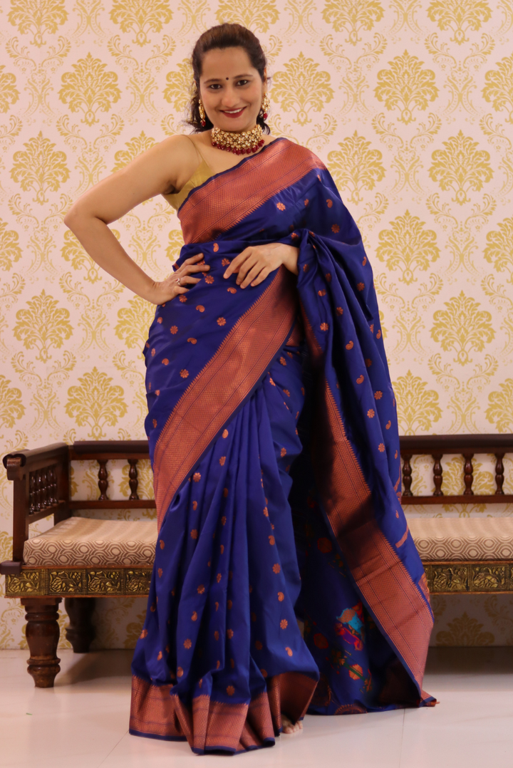 Paithani Kantan Silk Saree Badastoor (SAREE)