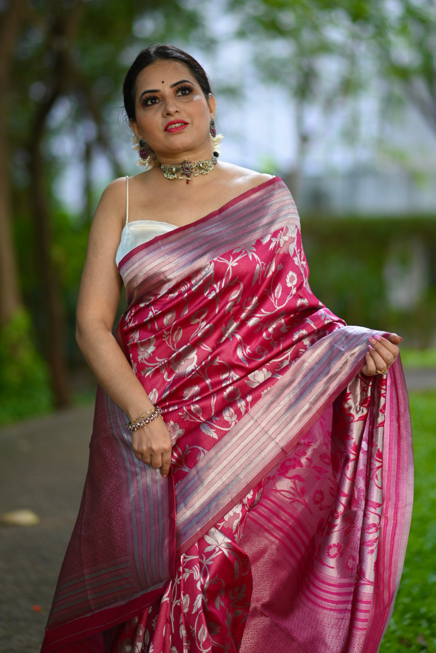 Banarasi Lichi Silk Saree Pavitra (SAREE)
