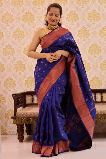 Paithani Kantan Silk Saree Badastoor (SAREE)