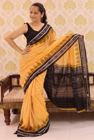 Cotton Ikkat Saree Dawn (SAREE)