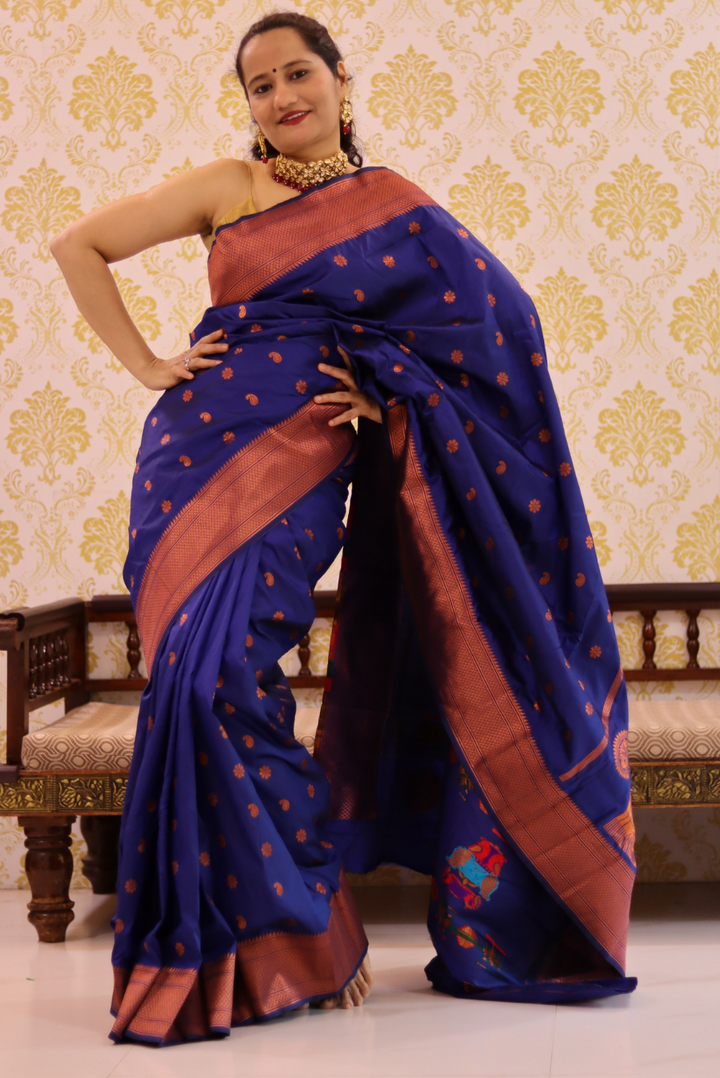 Paithani Kantan Silk Saree Badastoor (SAREE)