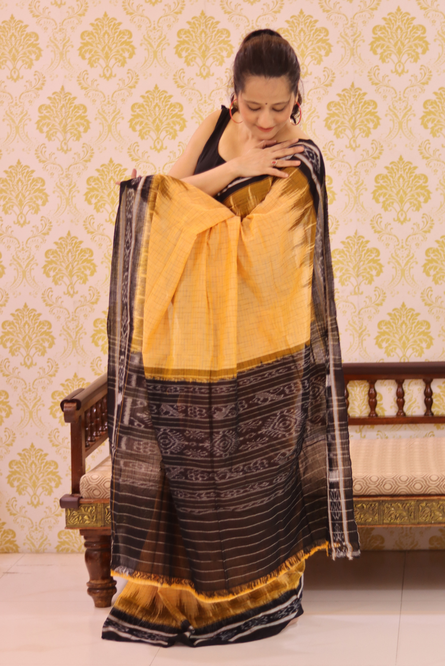 Cotton Ikkat Saree Dawn (SAREE)