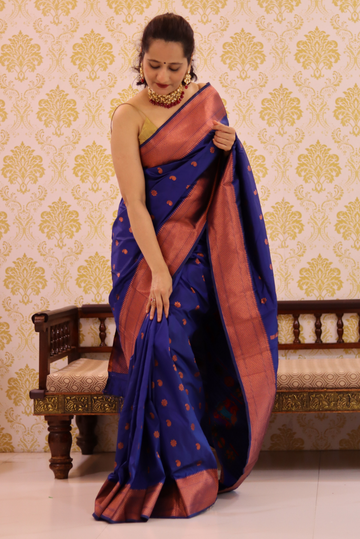 Paithani Kantan Silk Saree Badastoor (SAREE)