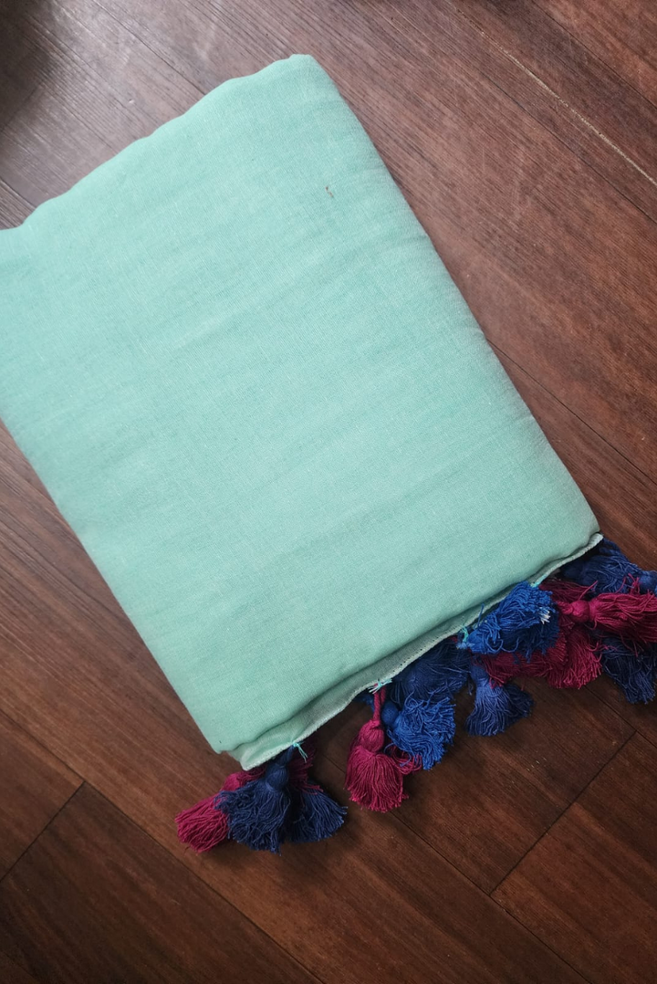 Finest Mulmul Tassel Saree Indra-Dhanush-17 (SAREE)