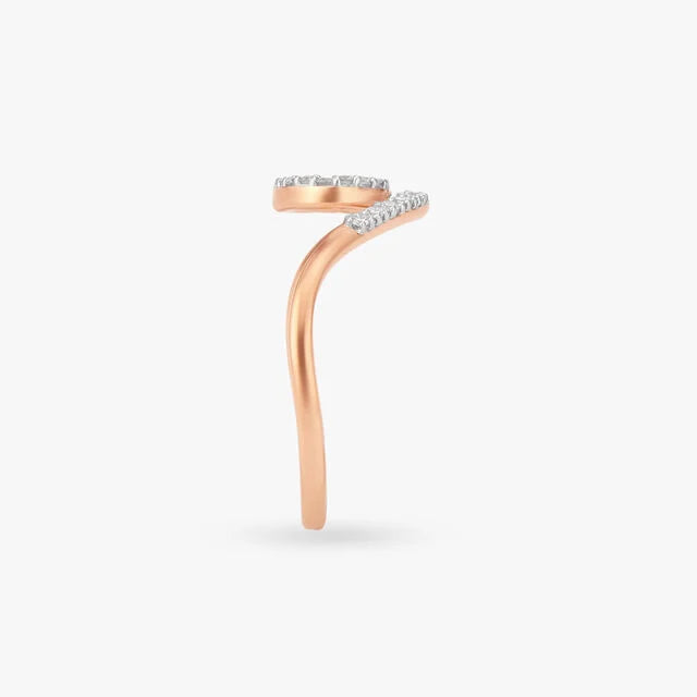 Dewdrop Diamond Finger Ring