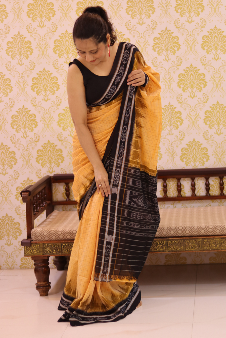 Cotton Ikkat Saree Dawn (SAREE)