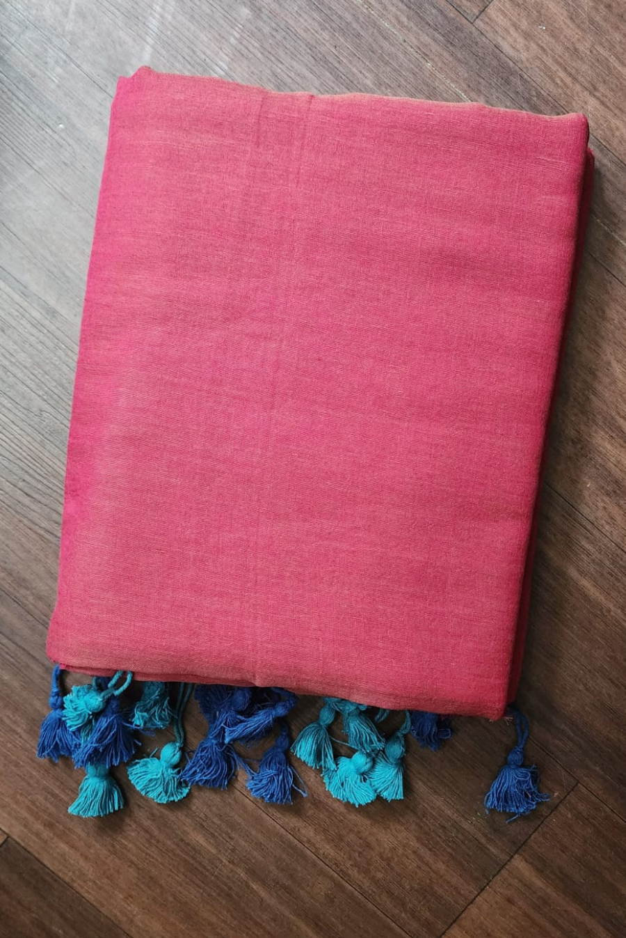 Finest Mulmul Tassel Saree Indra-Dhanush-18 (SAREE)