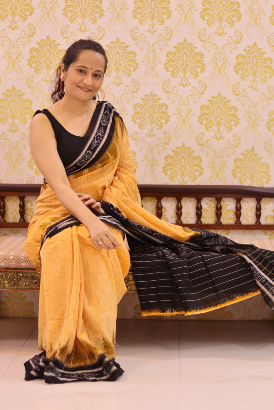 Cotton Ikkat Saree Dawn (SAREE)