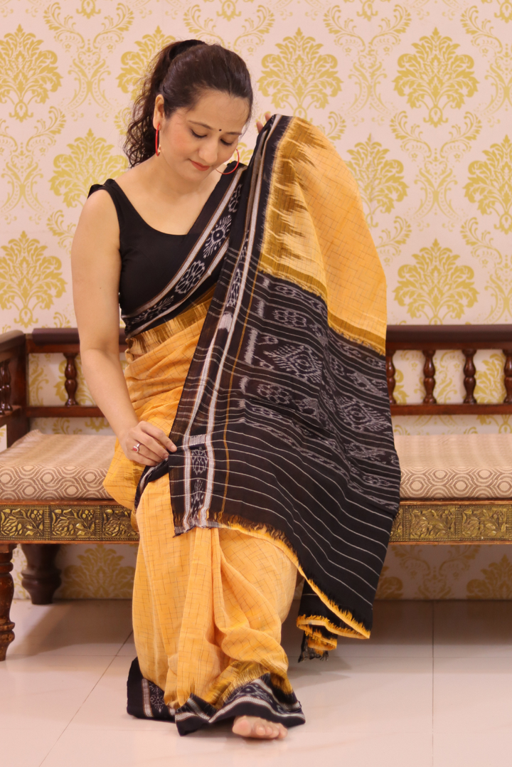 Cotton Ikkat Saree Dawn (SAREE)