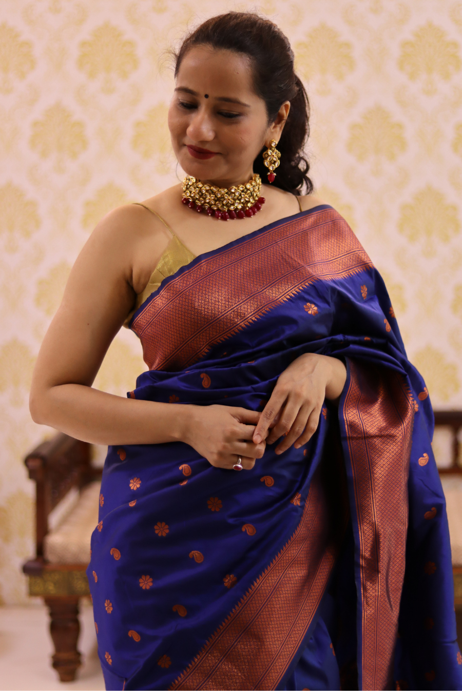 Paithani Kantan Silk Saree Badastoor (SAREE)