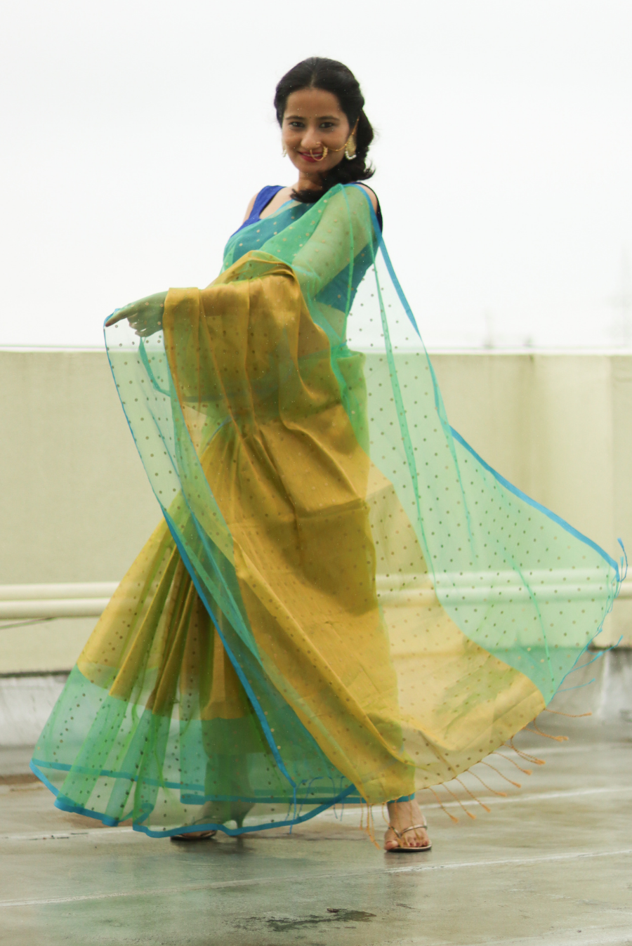 Muslin Silk Sequin Saree Dhoom Ketu (SAREE)