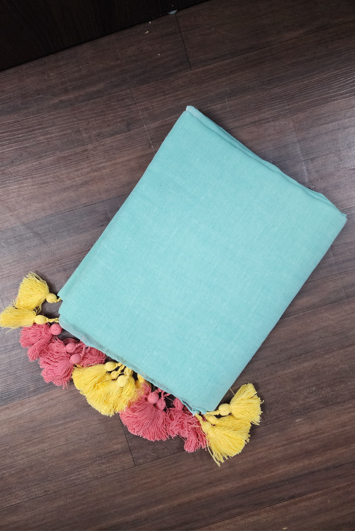 Finest Mulmul Tassel Saree Indra-Dhanush-13 (SAREE)