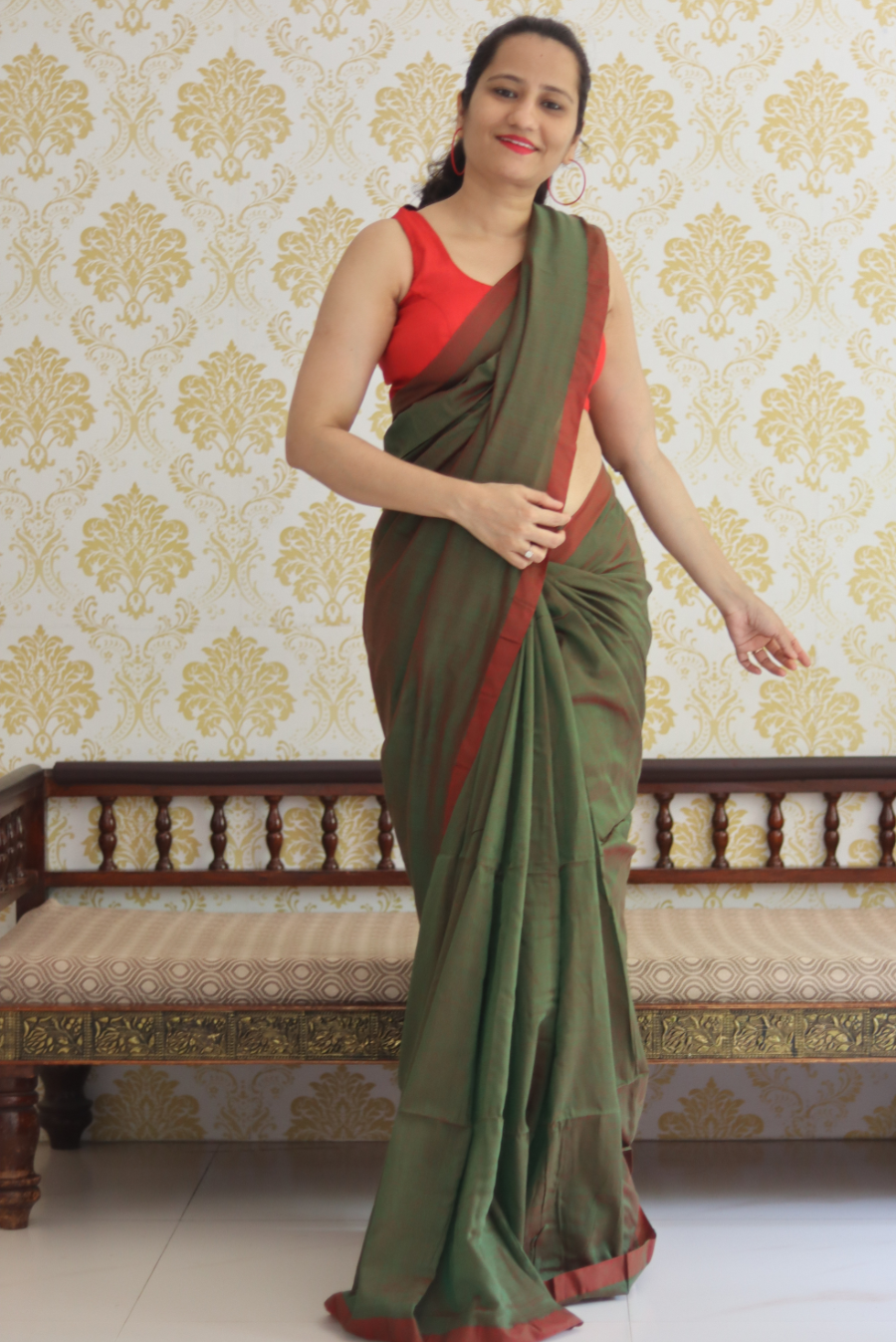Woven Mulmul Saree Imlee (SAREE)