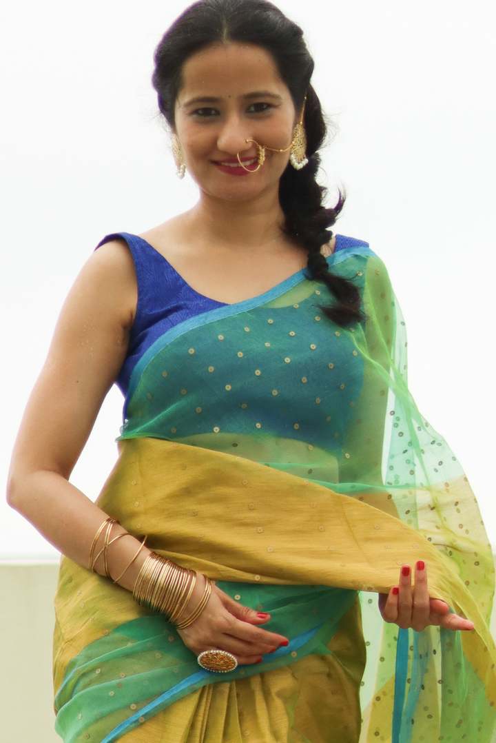 Muslin Silk Sequin Saree Dhoom Ketu (SAREE)