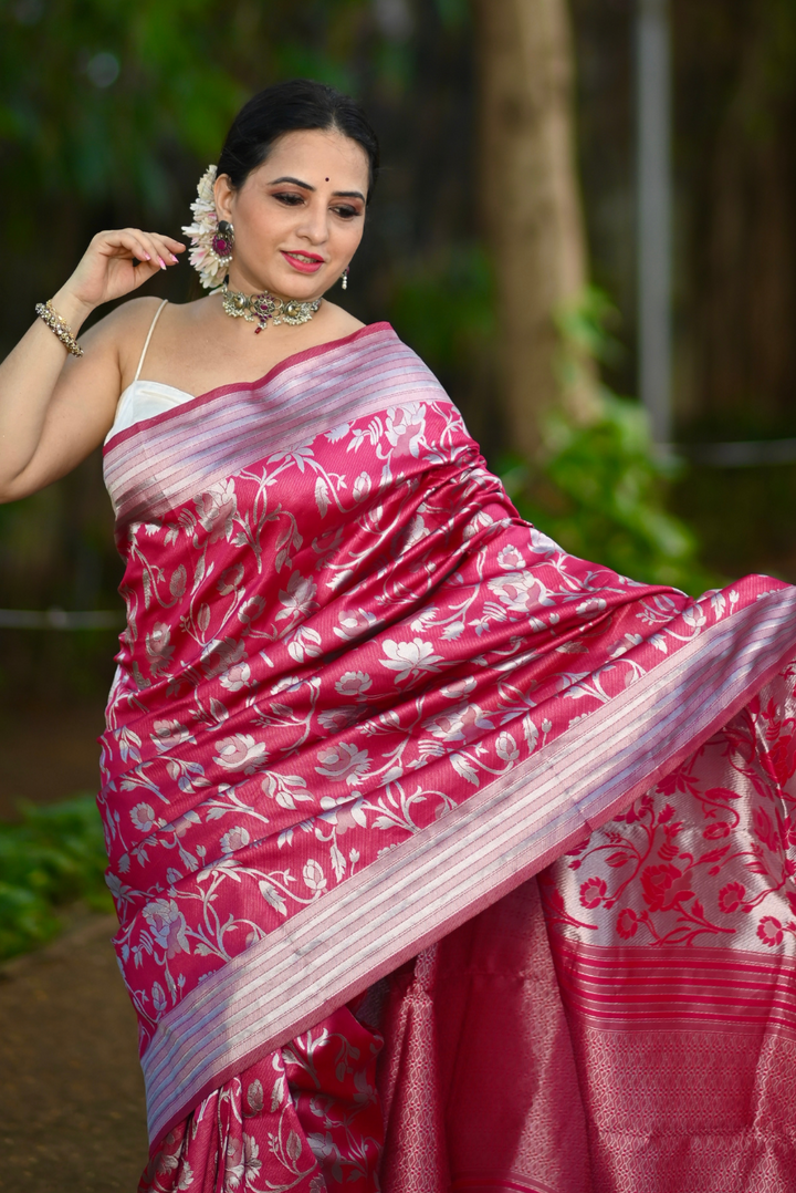 Banarasi Lichi Silk Saree Pavitra (SAREE)