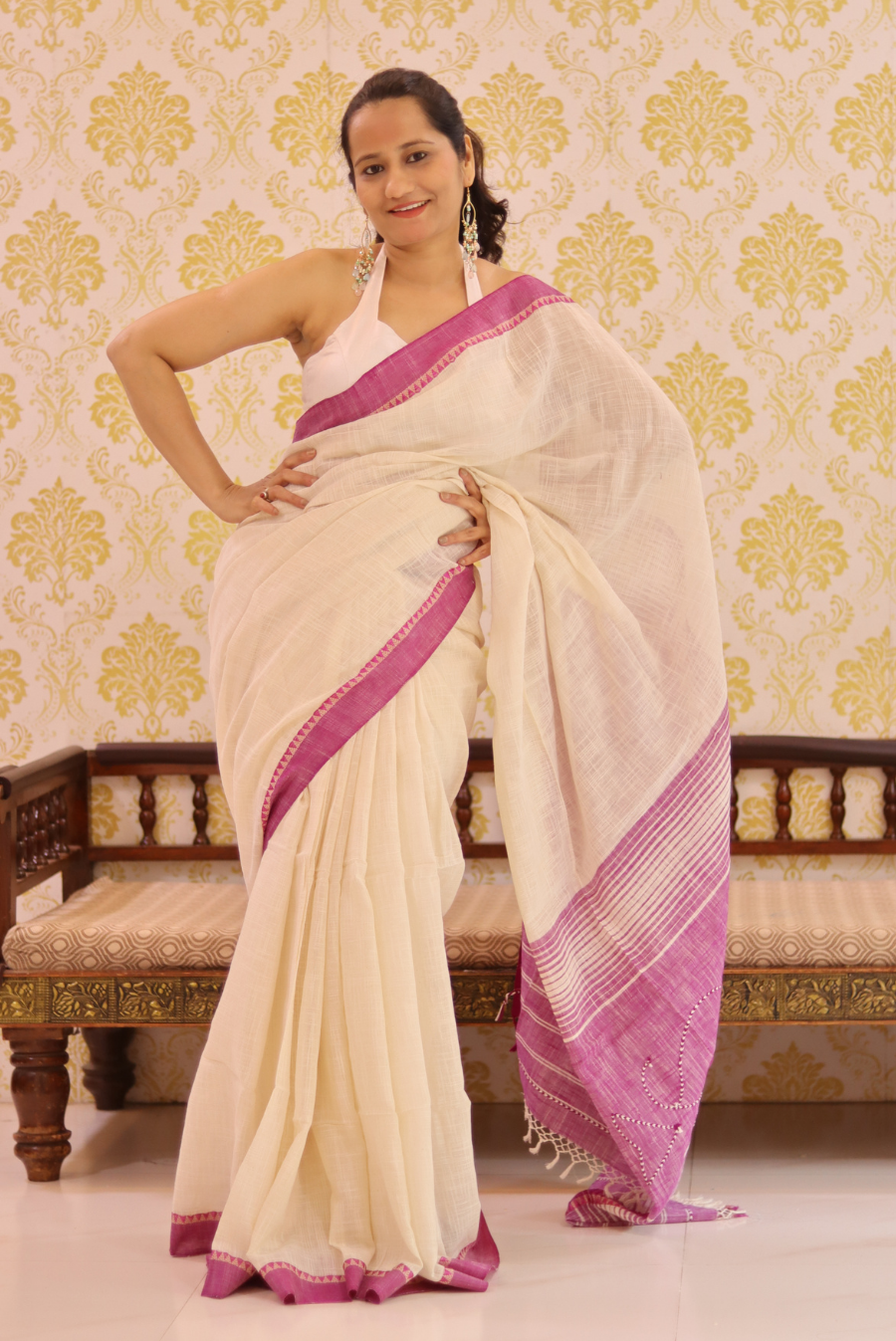 Woven Cotton Saree Shalini (SAREE)