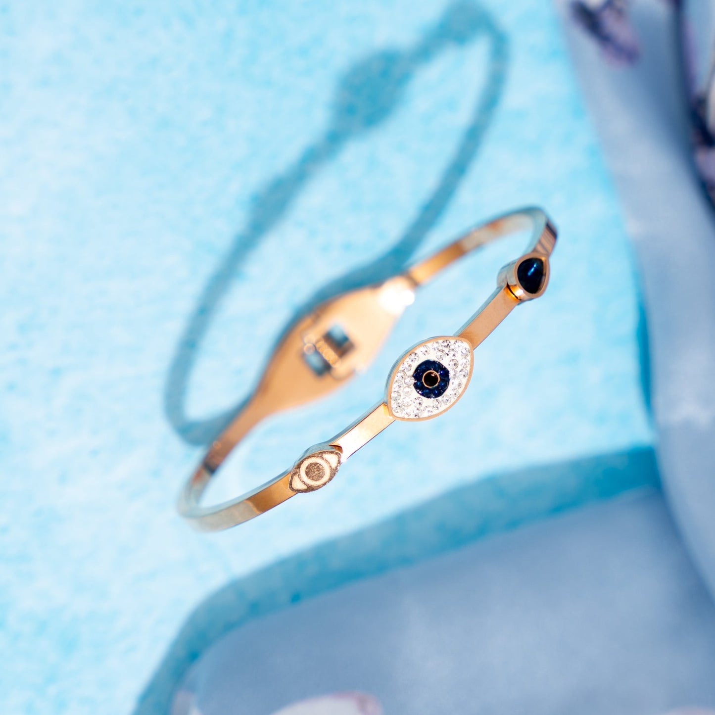 Bailee Evil Eye Rosegold Plated Bracelet