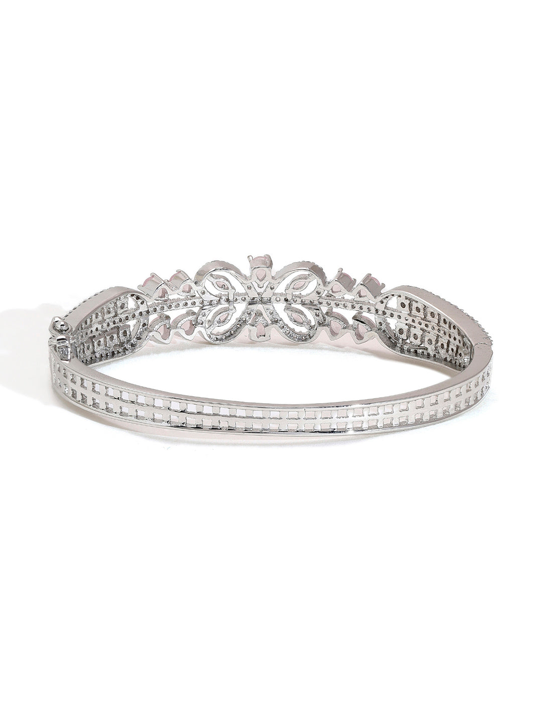 American Diamond Sparkle on Silver-Plated Bracelet
