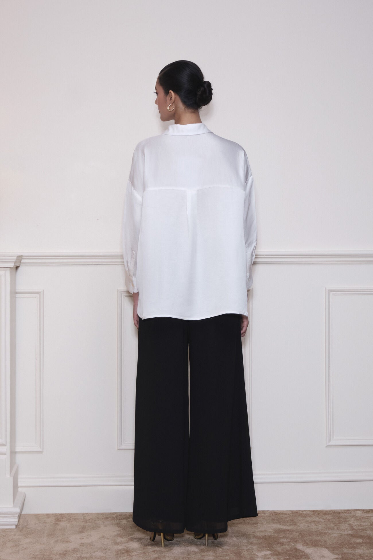 Queen Bee Linen Satin Shirt