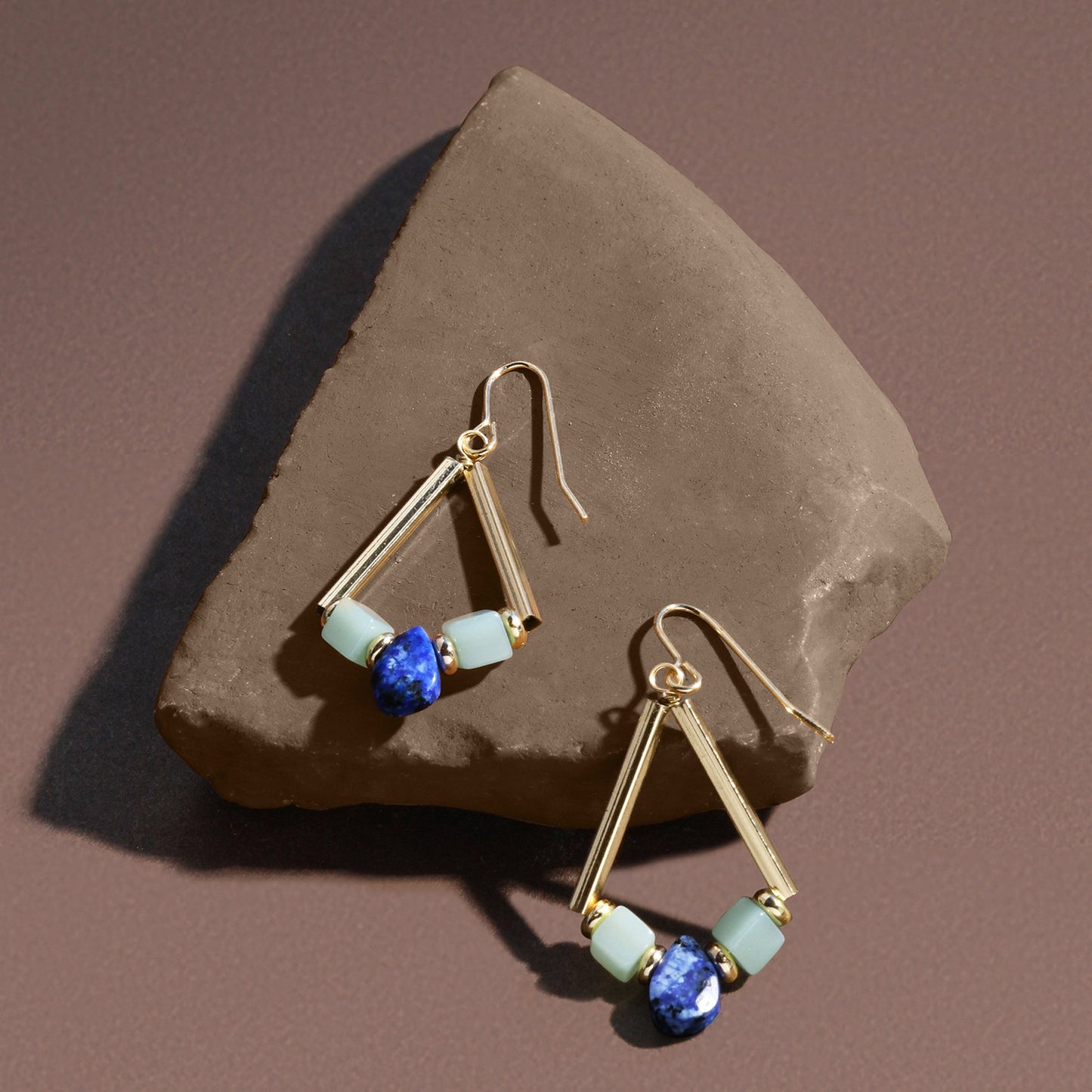 London Women's Triangle Stone Drop