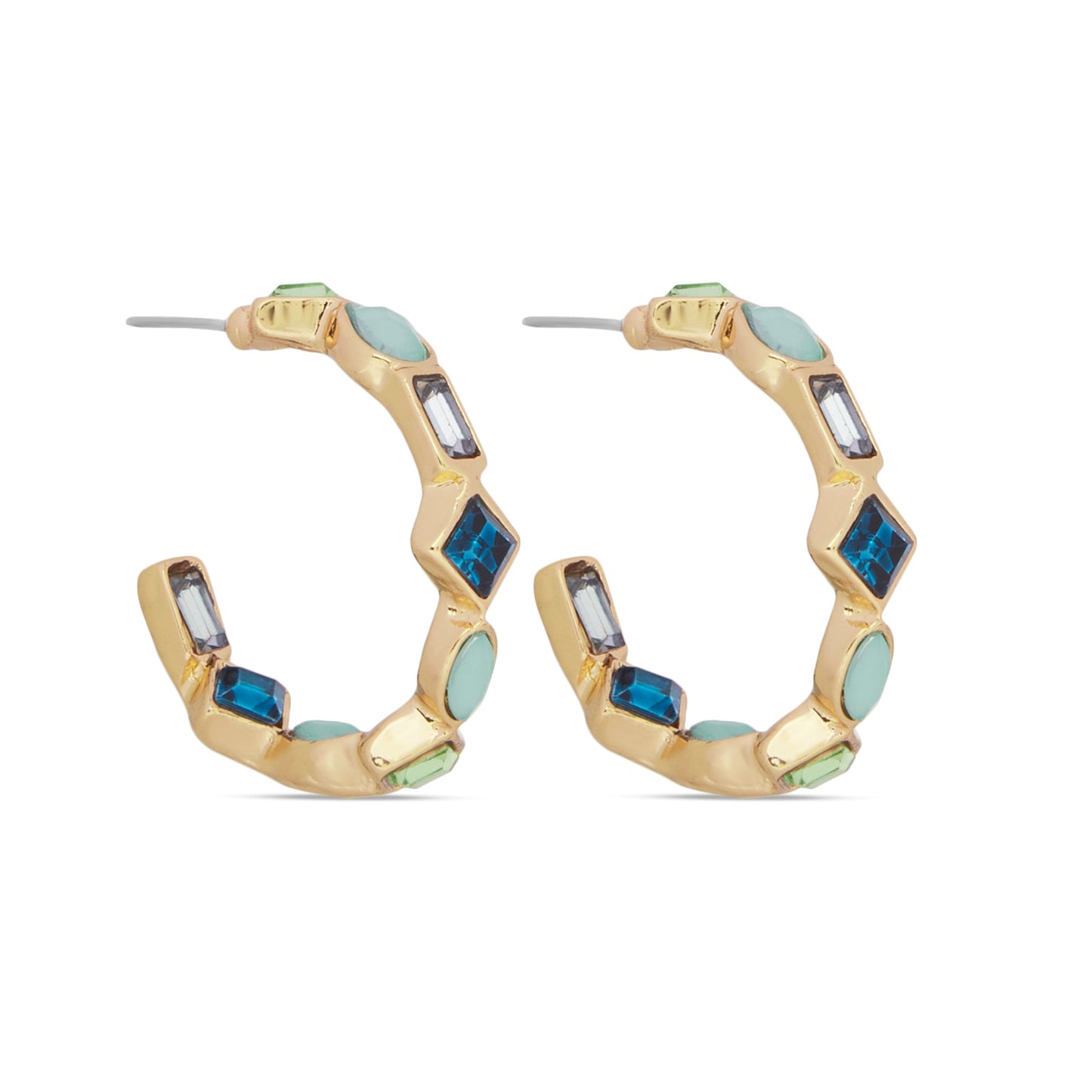 London Women's Eclectic Stone Hoop