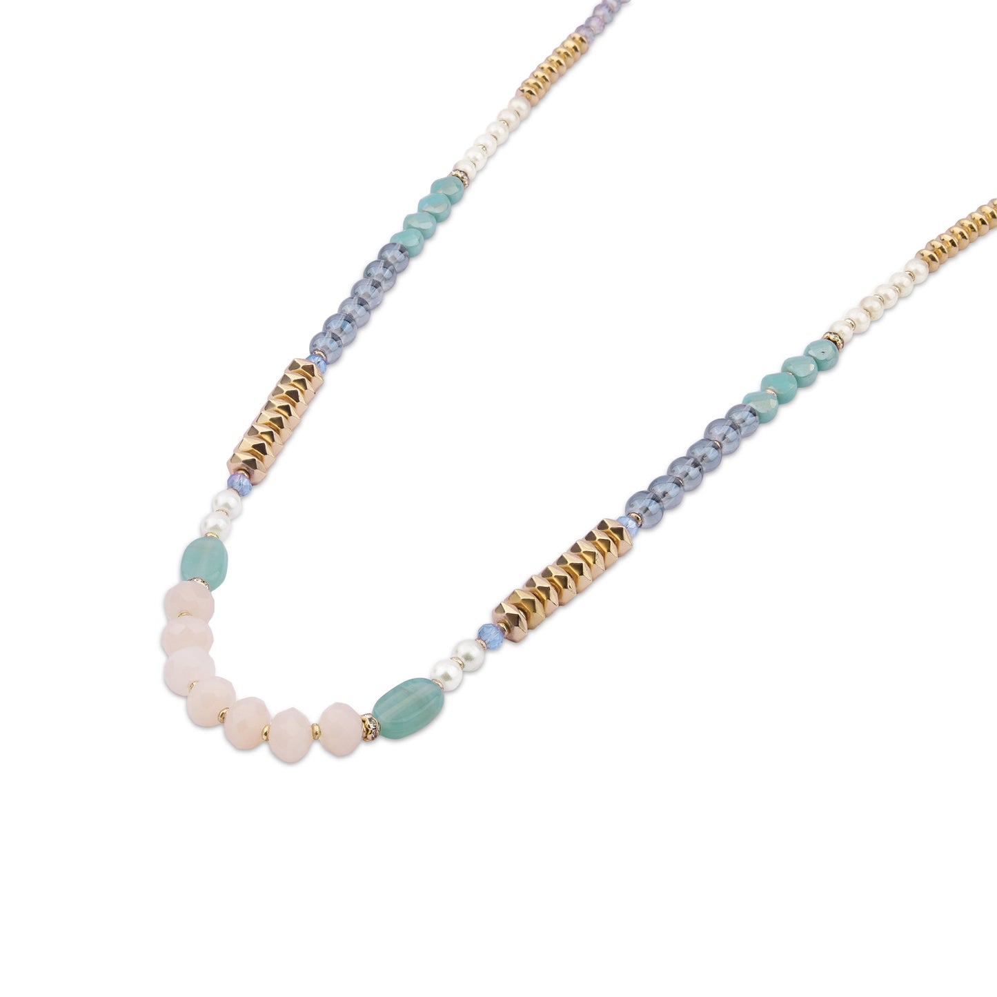 London Women's Multi Long Beaded Necklace
